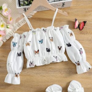 Blusinha Manga Bufante Borboleta