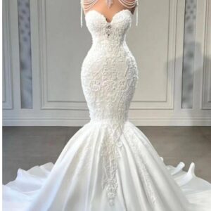 Vestido Noiva Sereia Bordado