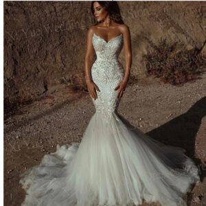 Vestido Sereia Luxo Pedraria