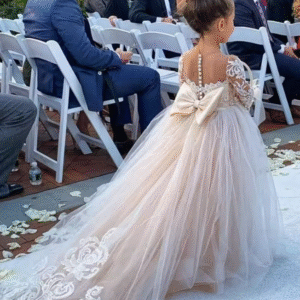 BABYONLINE Vestidos florais de manga comprida para convidados de casamento