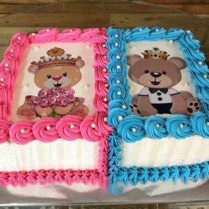 Bolo  Retangular Chá Revelação