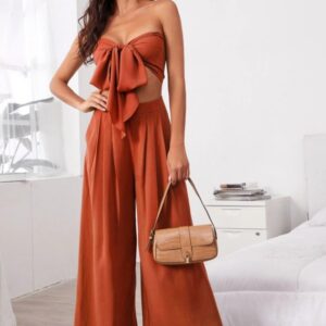 Conjunto Calça Elegance laranja