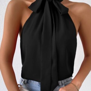 Blusinha Elegance Gola Alta Preto