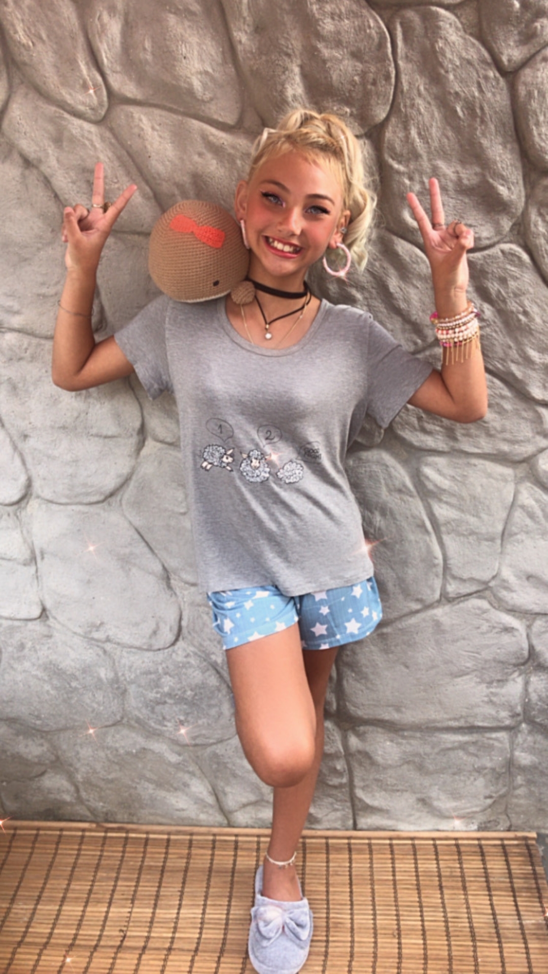 Modelo Vairelli Sleepwer e Lessa Crochê, evento Conecta Kids