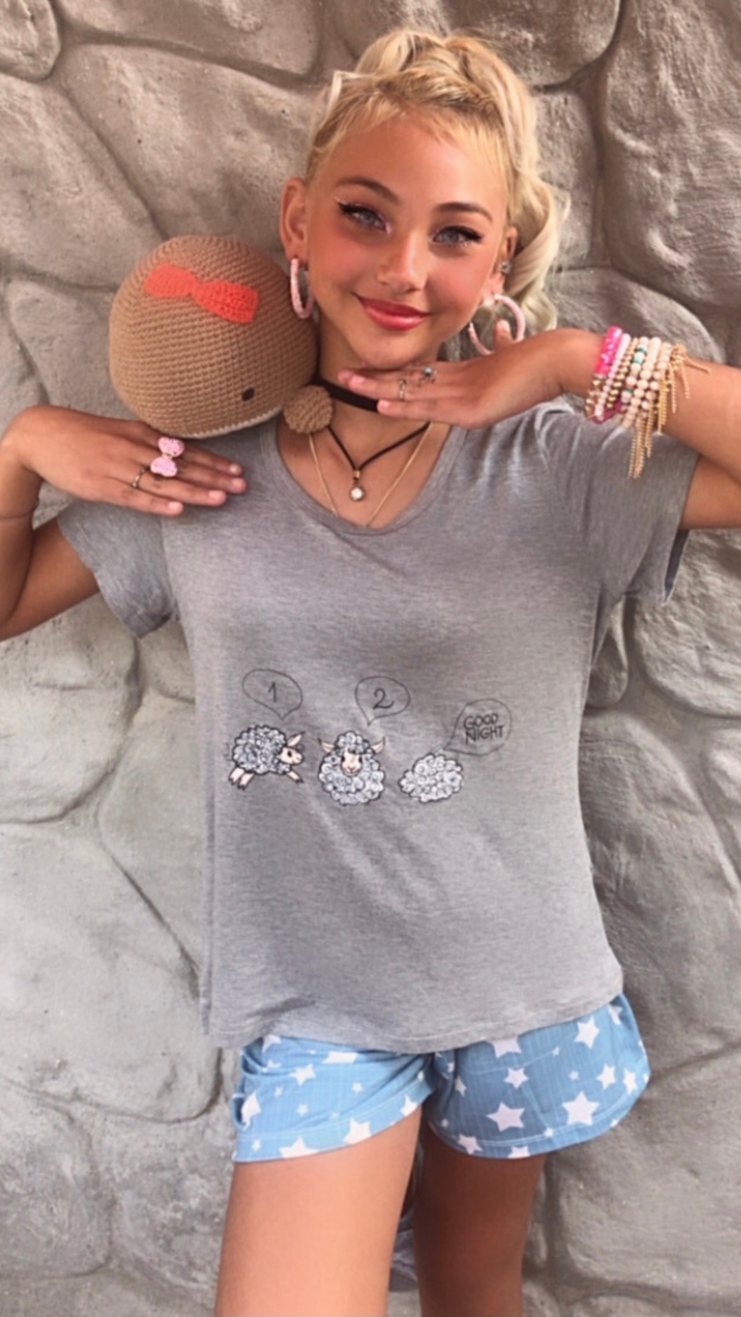 Modelo Vairelli Sleepwer e Lessa Crochê, evento Conecta Kids