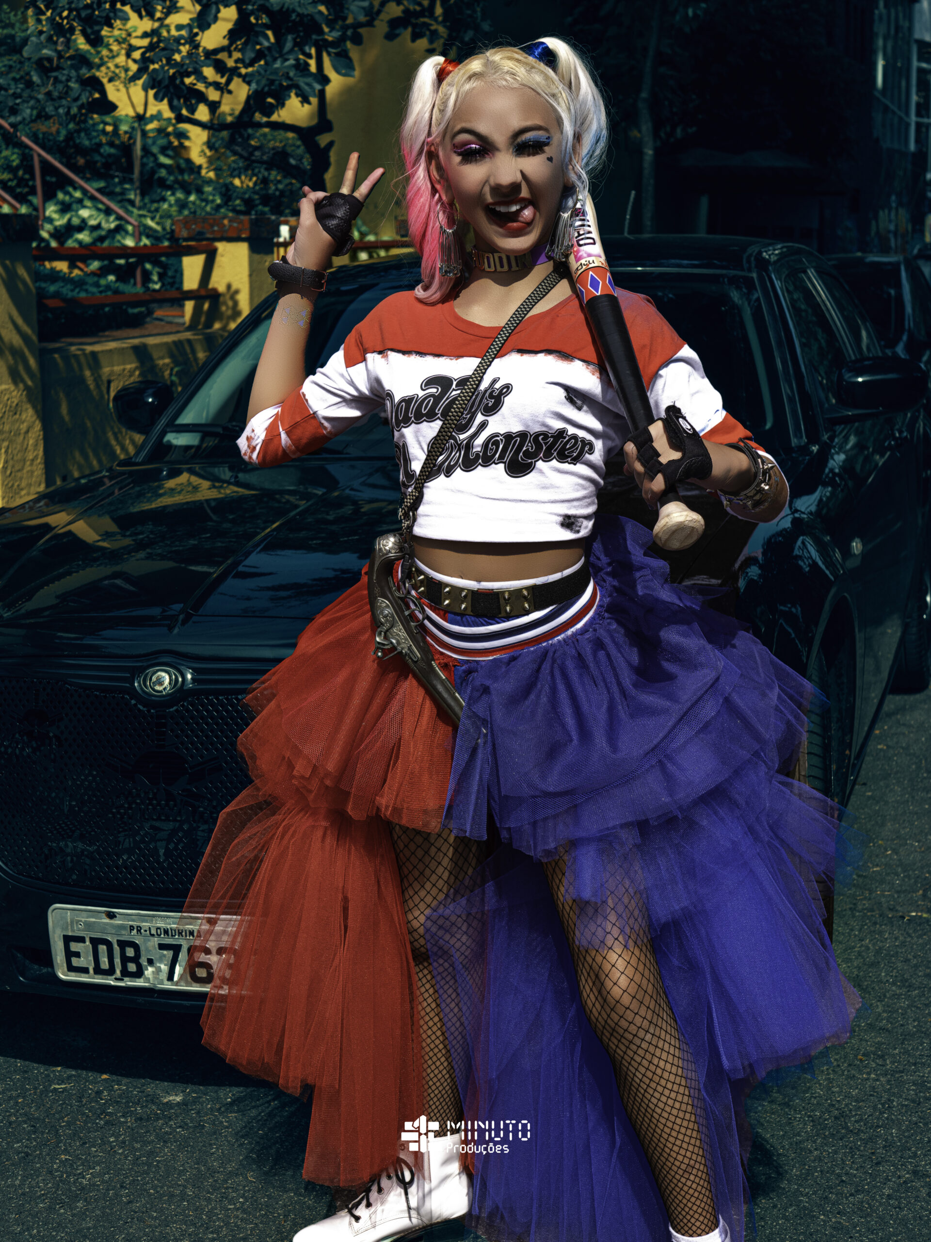 Ensaio Seriado Arlequina, fotografo Hélio Barbozza, da 1 Minuto Produções