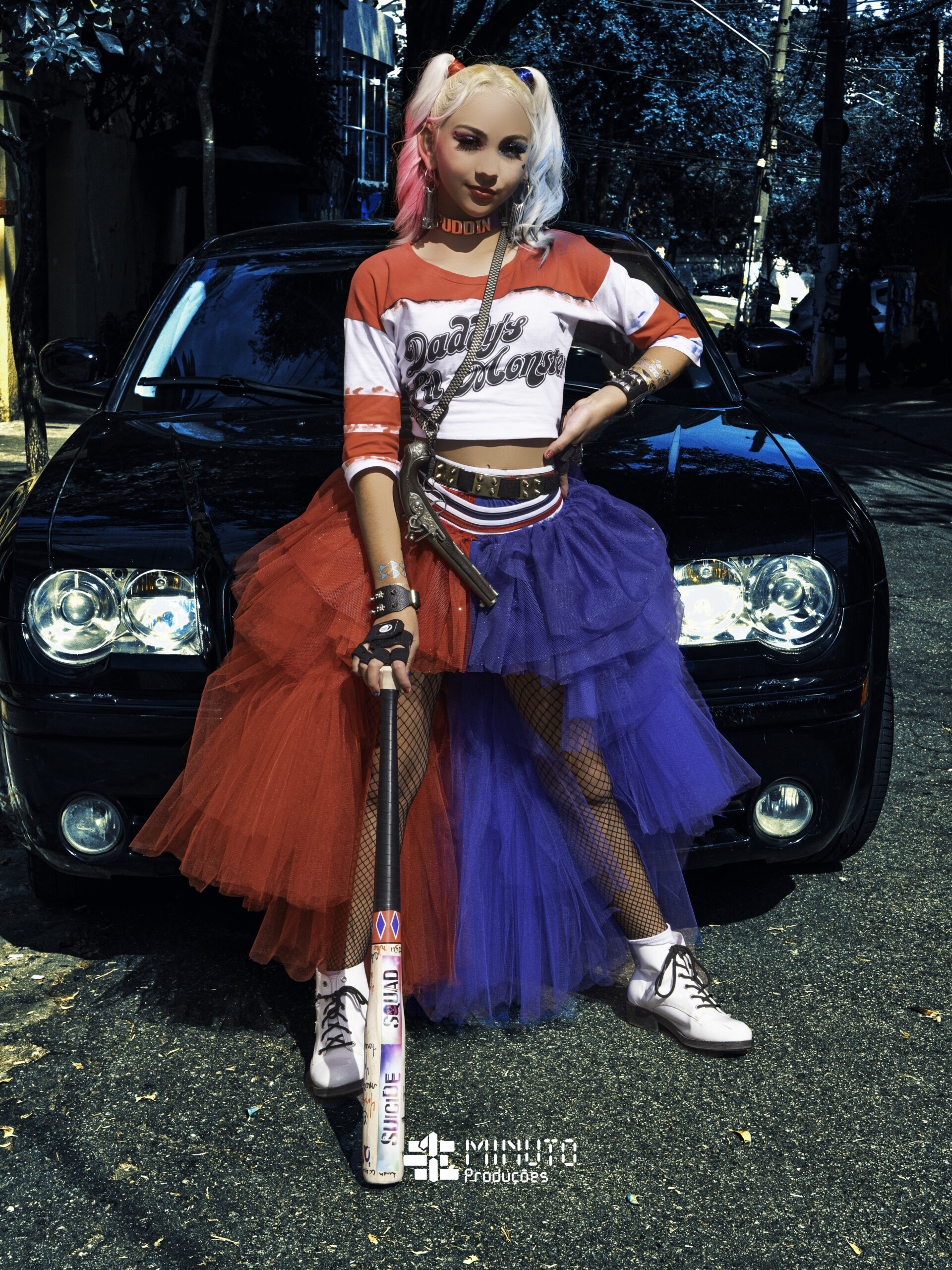 Ensaio Seriado Arlequina, fotografo Hélio Barbozza, da 1 Minuto Produções