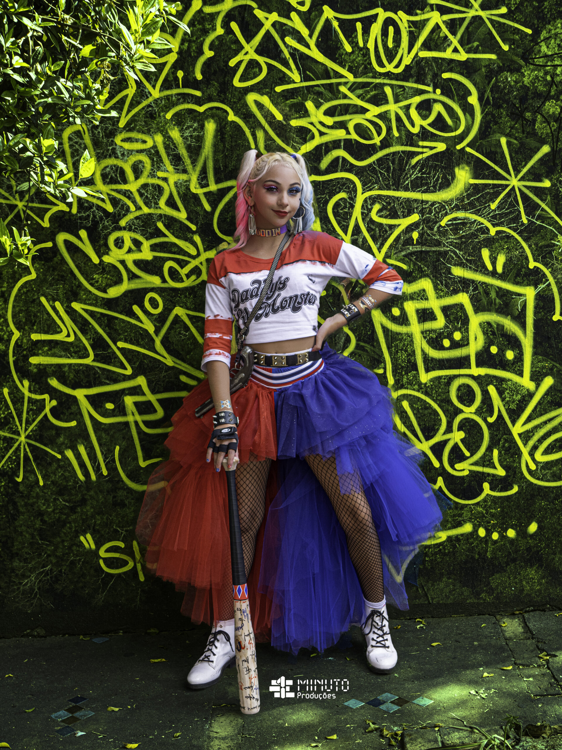 Ensaio Seriado Arlequina, fotografo Hélio Barbozza, da 1 Minuto Produções