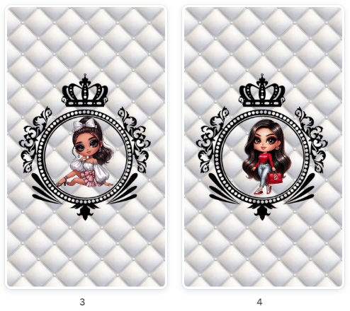 Modelos de Pacote Destaques Menina Morena luxo Branco