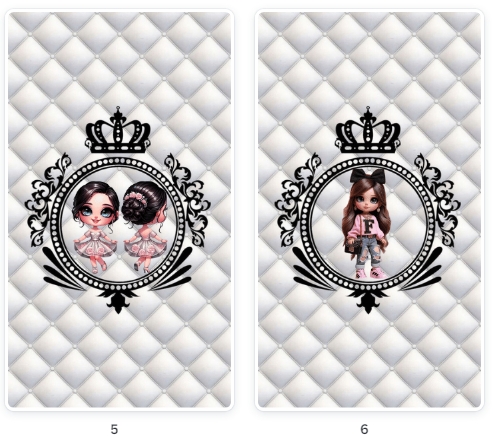 Modelos de Pacote Destaques Menina Morena luxo Branco