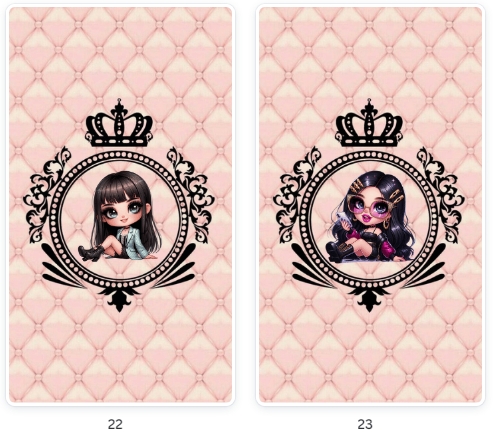 Modelos de Pacote Destaques Menina Morena, luxo rosa