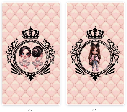 Modelos de Pacote Destaques Menina Morena, luxo rosa