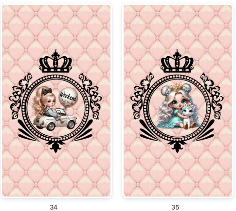 Modelos de Pacote Destaques Menina Loira, luxo rosa