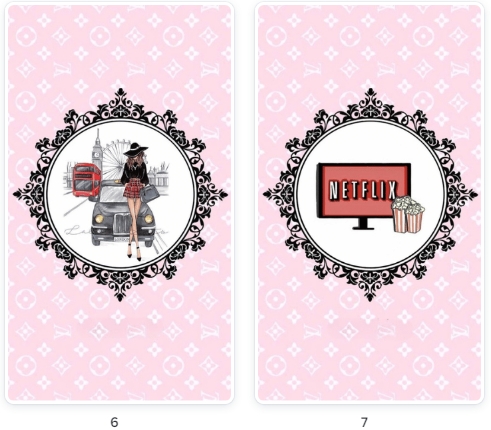 Modelos de Pacote Destaques Adolescente Luxo Louis Vuitton Rosa