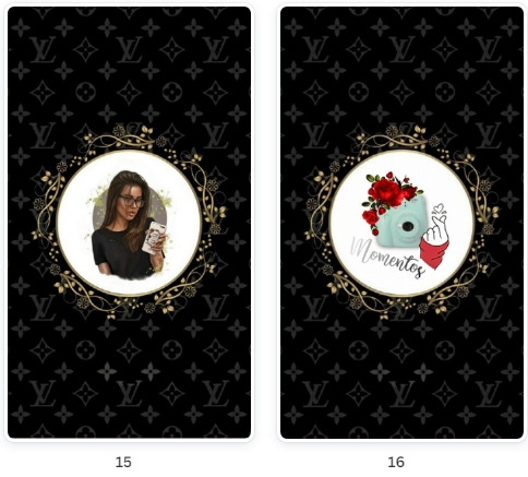 Modelos de Pacote Destaques Adolescente Luxo Louis Vuitton Preto