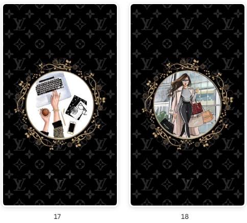 Modelos de Pacote Destaques Adolescente Luxo Louis Vuitton Preto