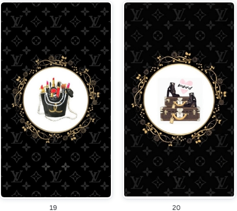 Modelos de Pacote Destaques Adolescente Luxo Louis Vuitton Preto