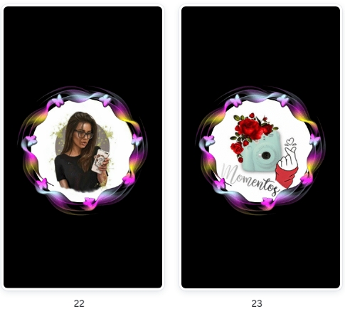 Modelos de Pacote Destaques Adolescente Luxo Borboleta