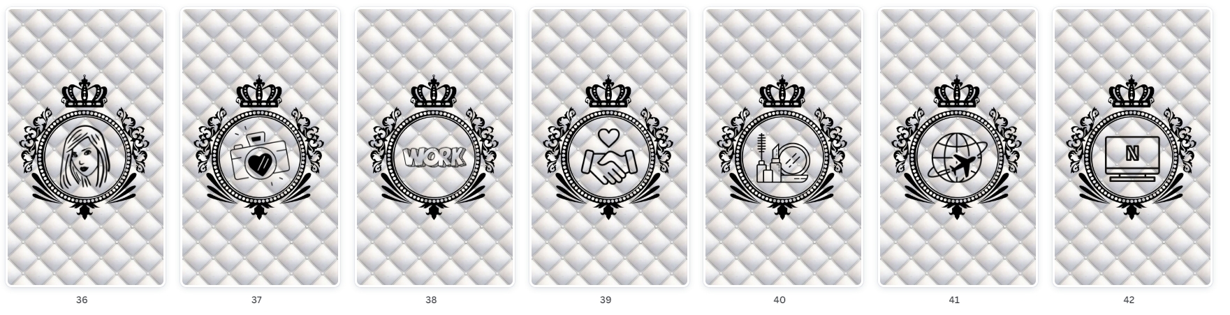 Modelos de Pacote Destaques Adolescente Luxo Branco