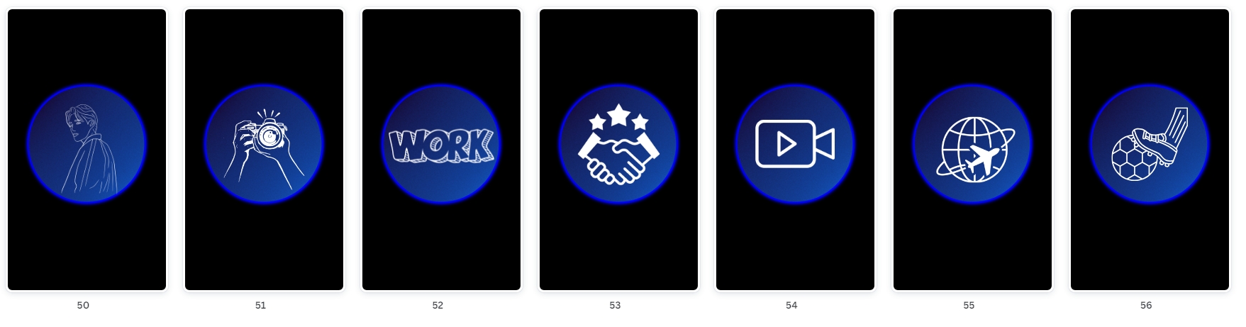 Modelos de Pacote Destaques Menino Básico Azul