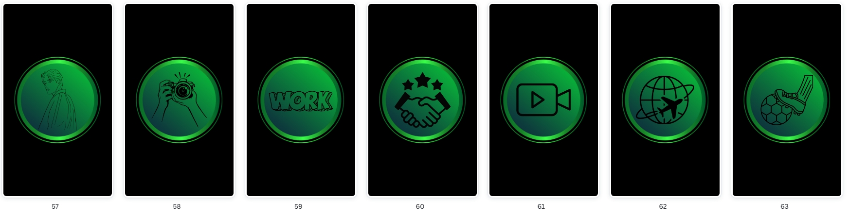 Modelos de Pacote Destaques Menino Básico Verde