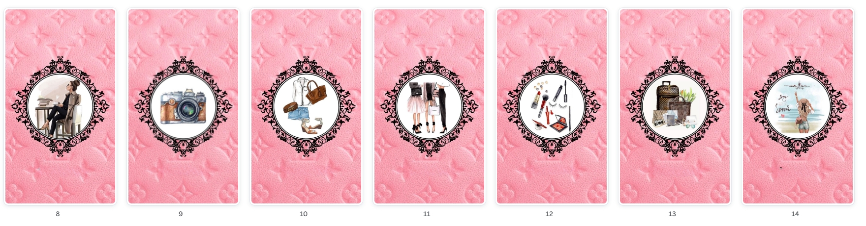 Modelos de Pacote Destaques Adolescente Luxo Louis Vuitton Pink