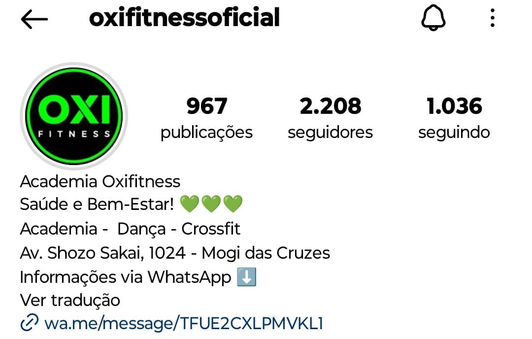 Bio Estruturada Oxifitness Academia - Diamond Publi Oficial